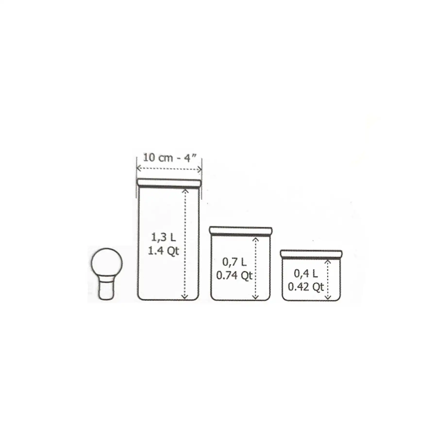BergHOFF Glass Food Container Set (3 Pc.)