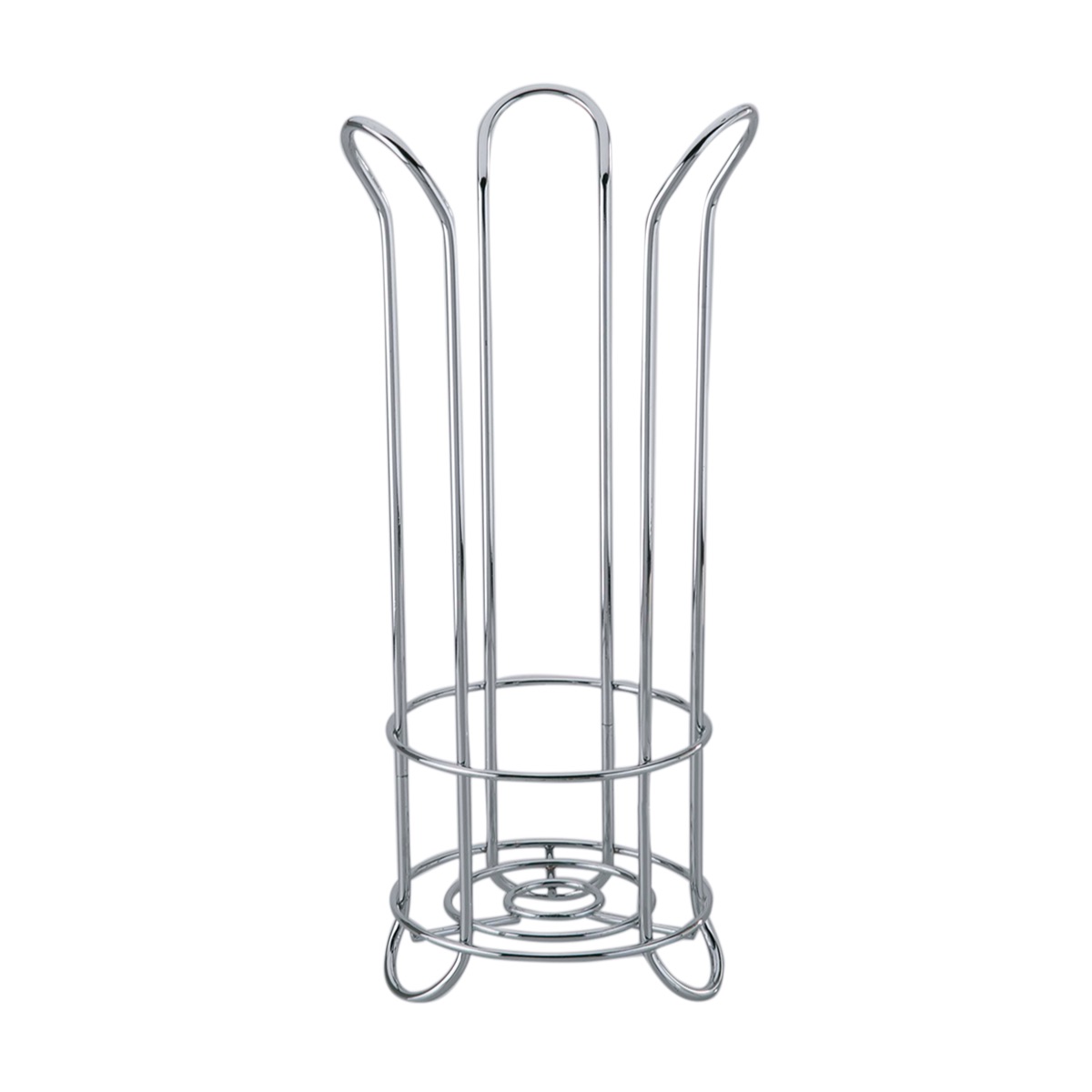 Interdesign Toilet Paper Holder Stand Plus (38 x 46 x 20 cm, Silver)
