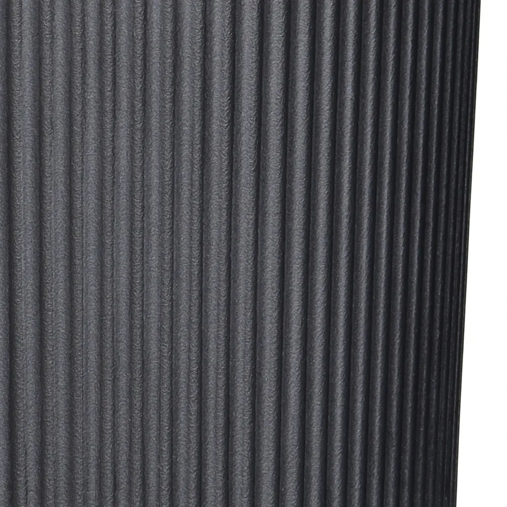 Verve Raised Cylinder Plastic Pot (30 cm, Black)