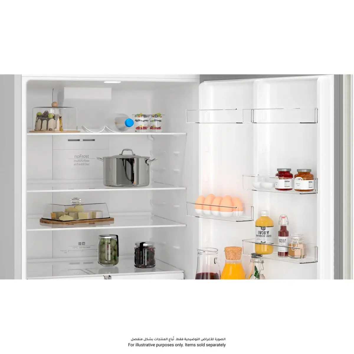 Siemens IQ300 Freestanding Top Mount Refrigerator, KD76NXIE1M (581 L, Silver)