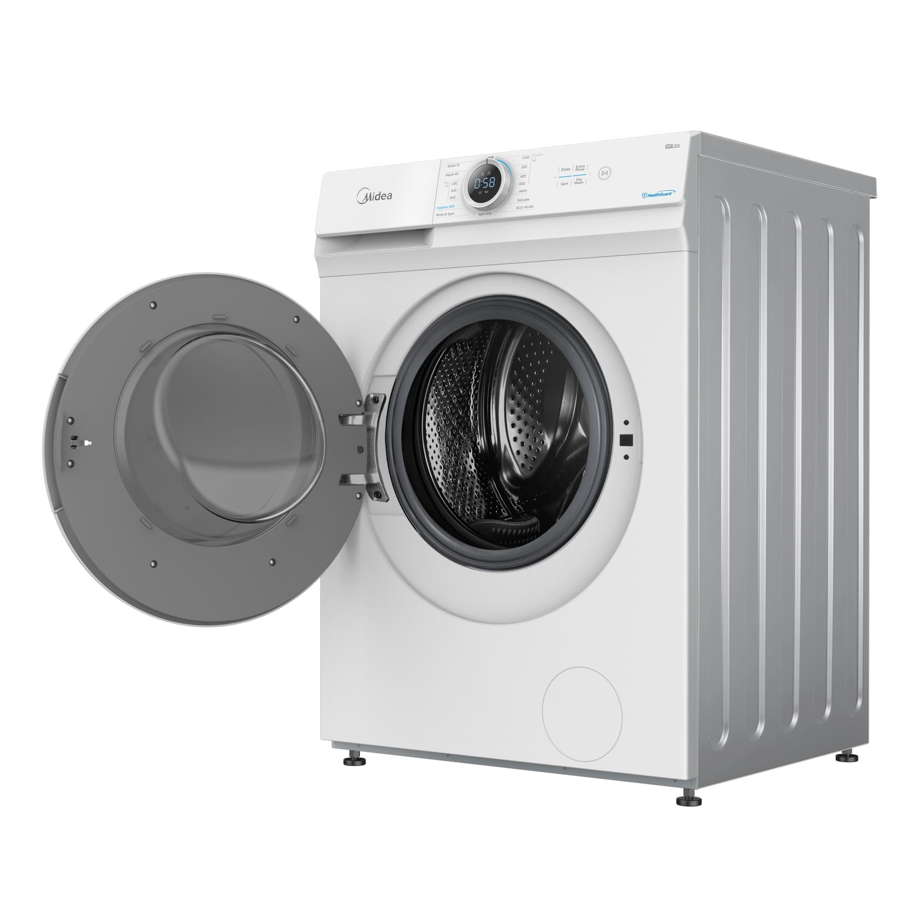 Midea 6 kg Freestanding Front Load Washer, MF100W60W-GCC (1000 rpm) 
