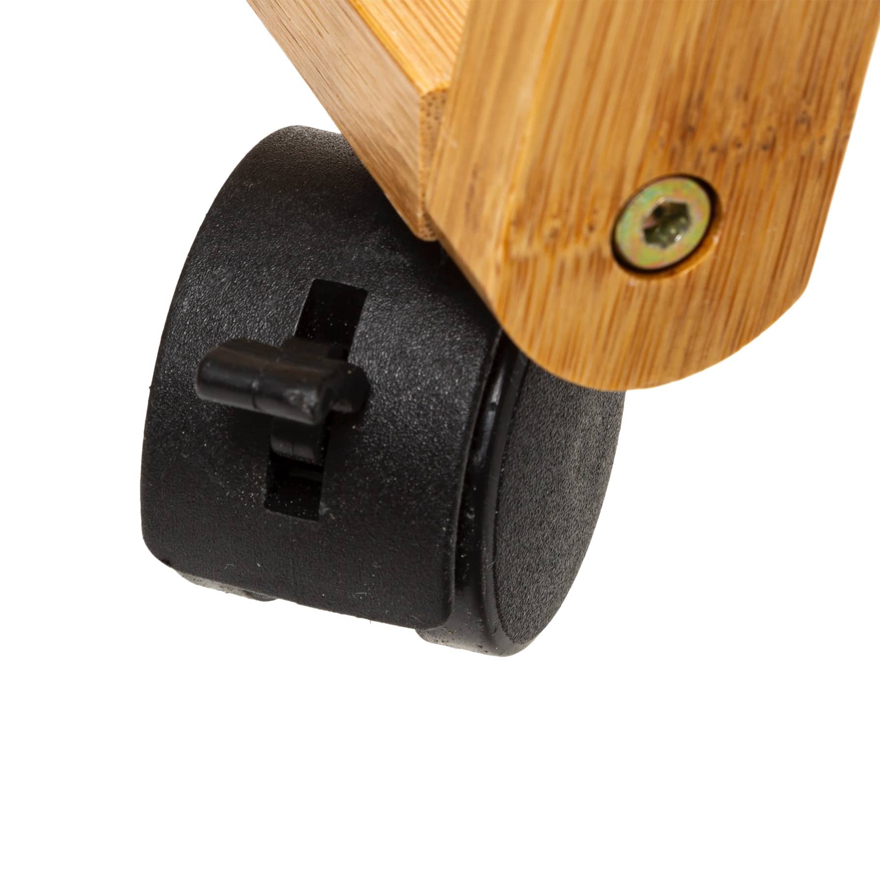 5Five Modern Bamboo 3 Level Trolley W/Wheels (54.5 x 35.5 x 88 cm) 