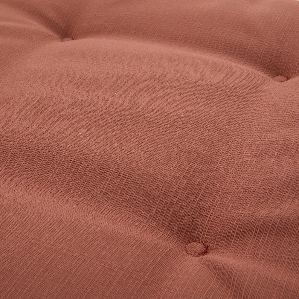 Korai 4-Site Piping Polyester Seat Cushion (Mahogany, 40 x 40 cm)