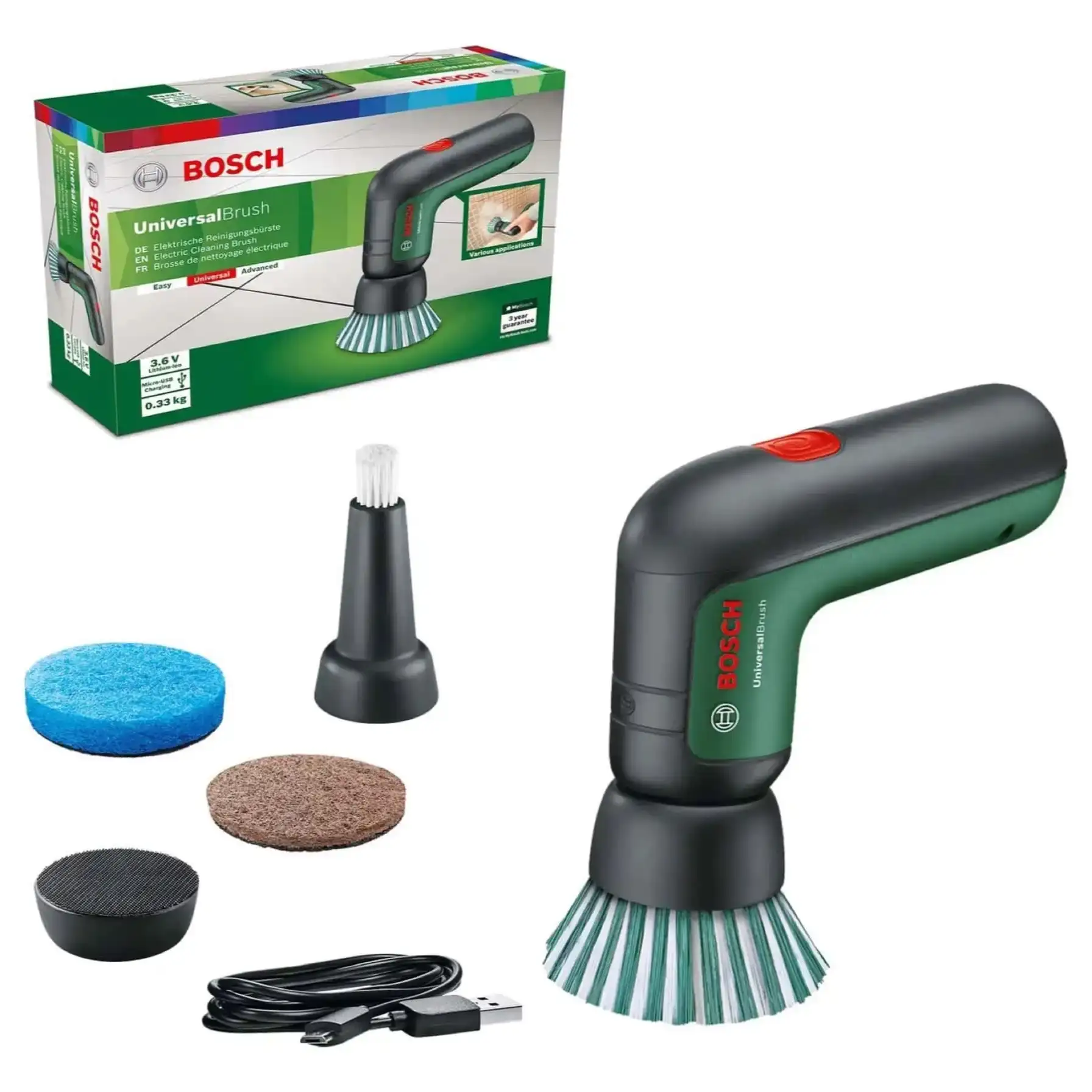 Bosch Cordless Universal Cleaning Brush, 06033E0000 (3.6 V)