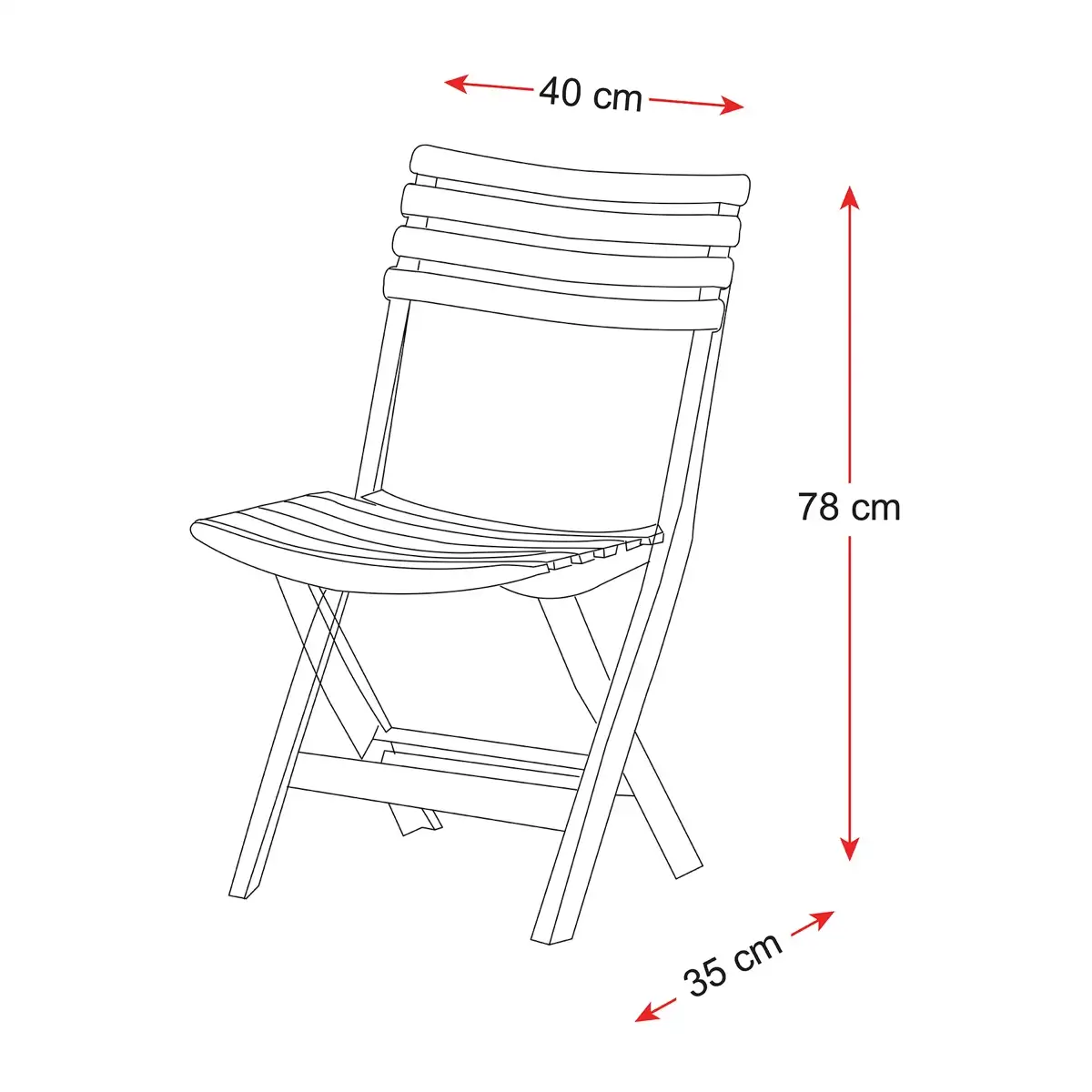Cosmoplast Plastic Folding Chair