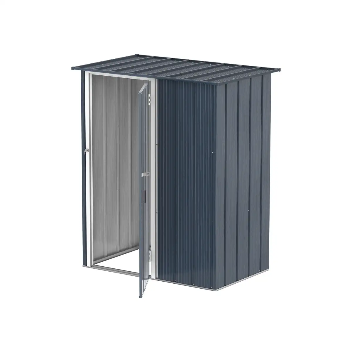 Duramax Steel Storage Shed (Grey, 163 x 102 x 190 cm)