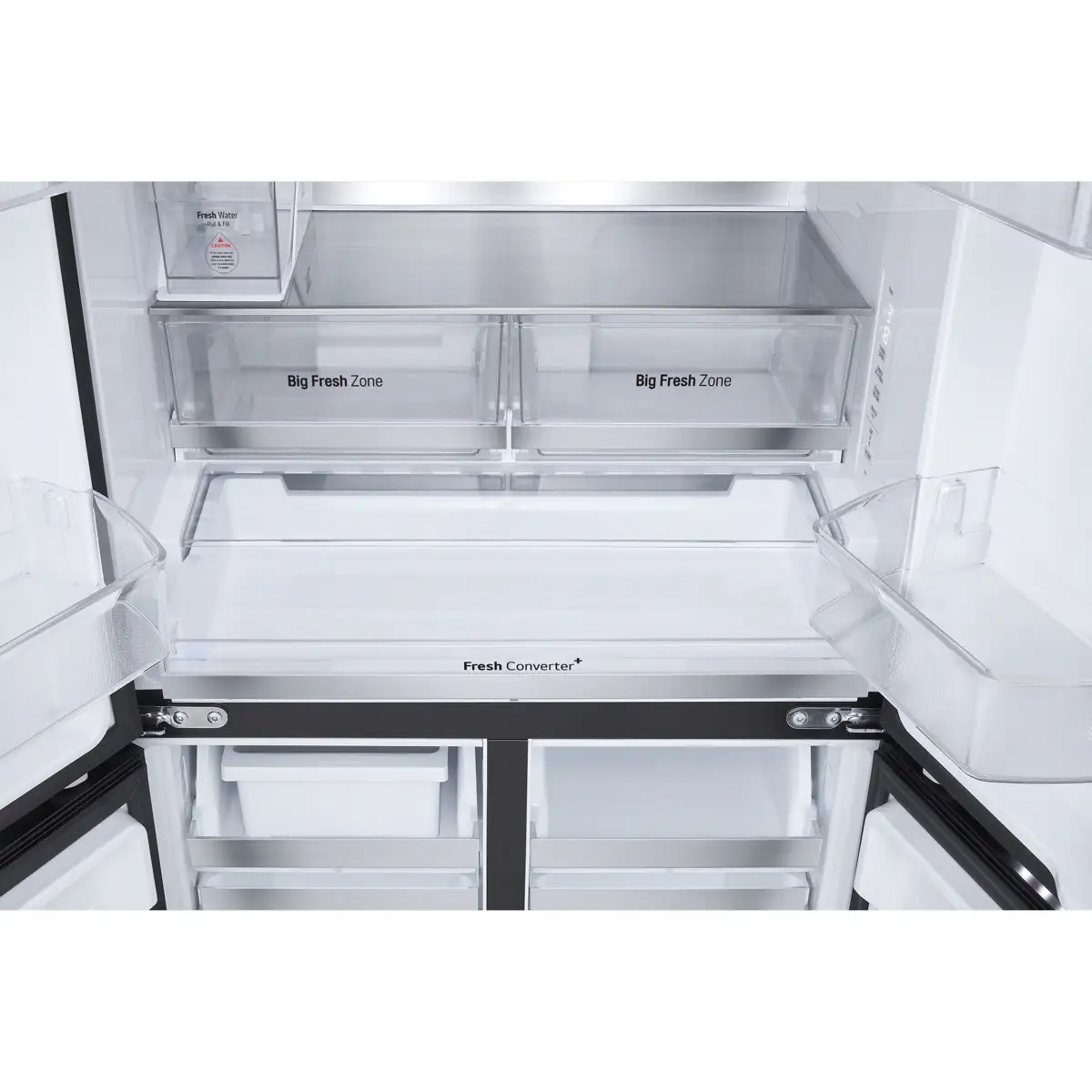 LG Side By Side French Door Refrigerator, GR-B30FFGPB (Black Glass, 720 L)