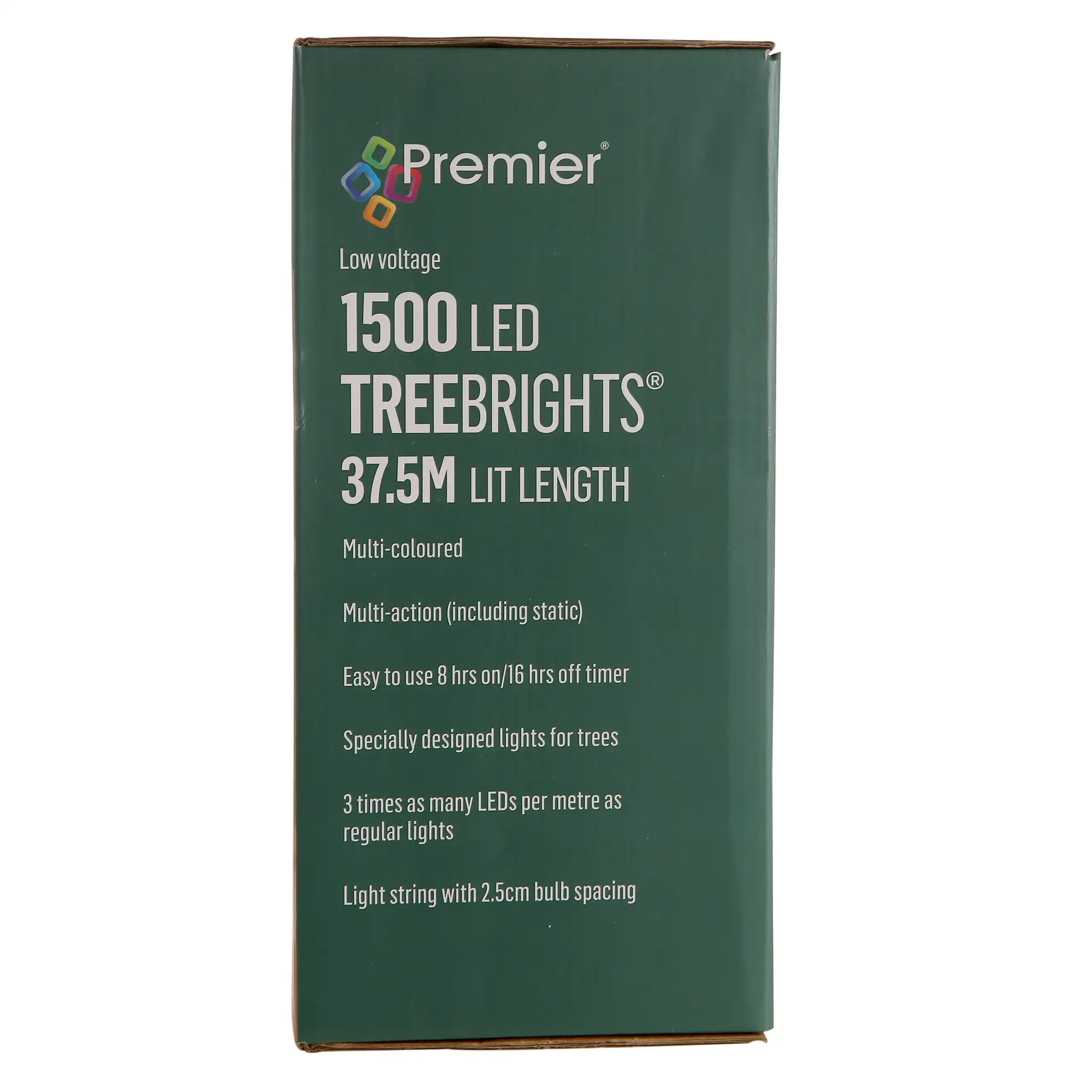Premier TreeBrights 1500 LED Light W/Timer (37.5 m, Multi-Colored)