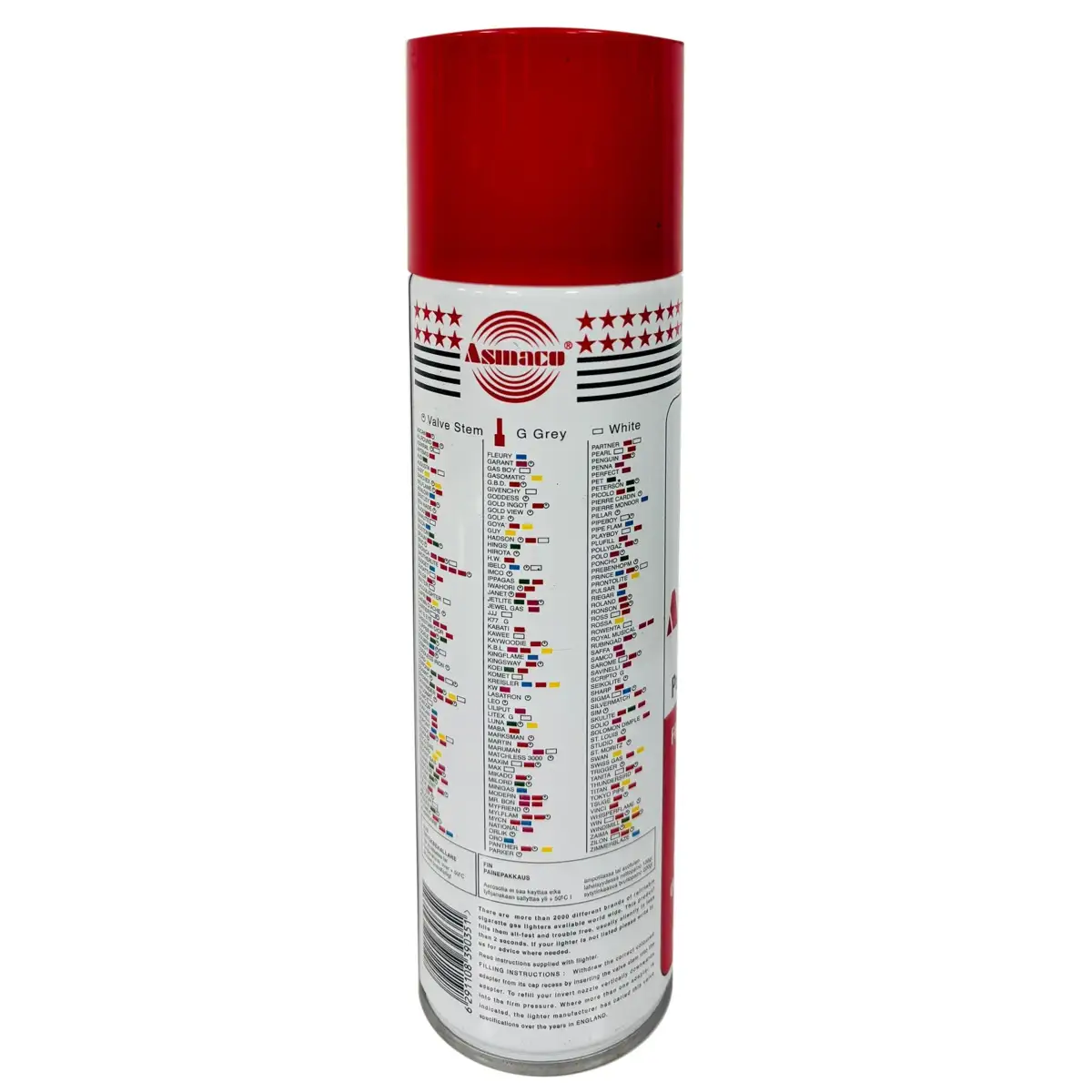 Asmaco Refilling Lighter Gas Purified Butane Canister