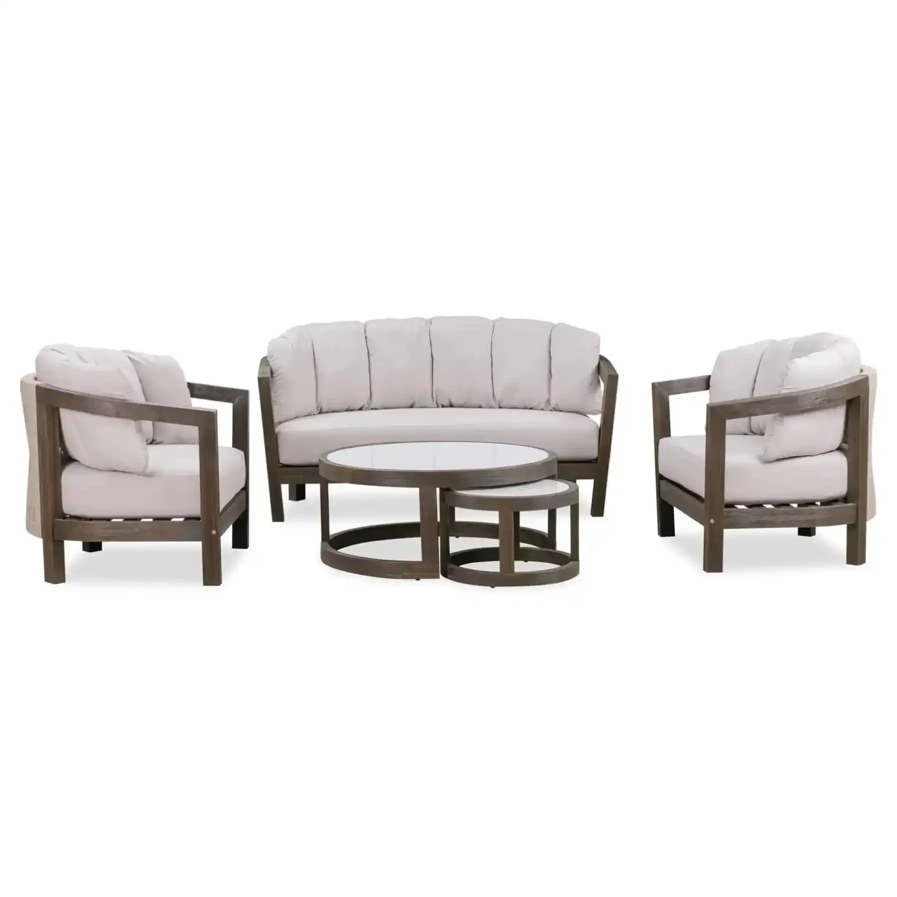 Antigua 4-Seater Acacia Wood Outdoor Sofa Set