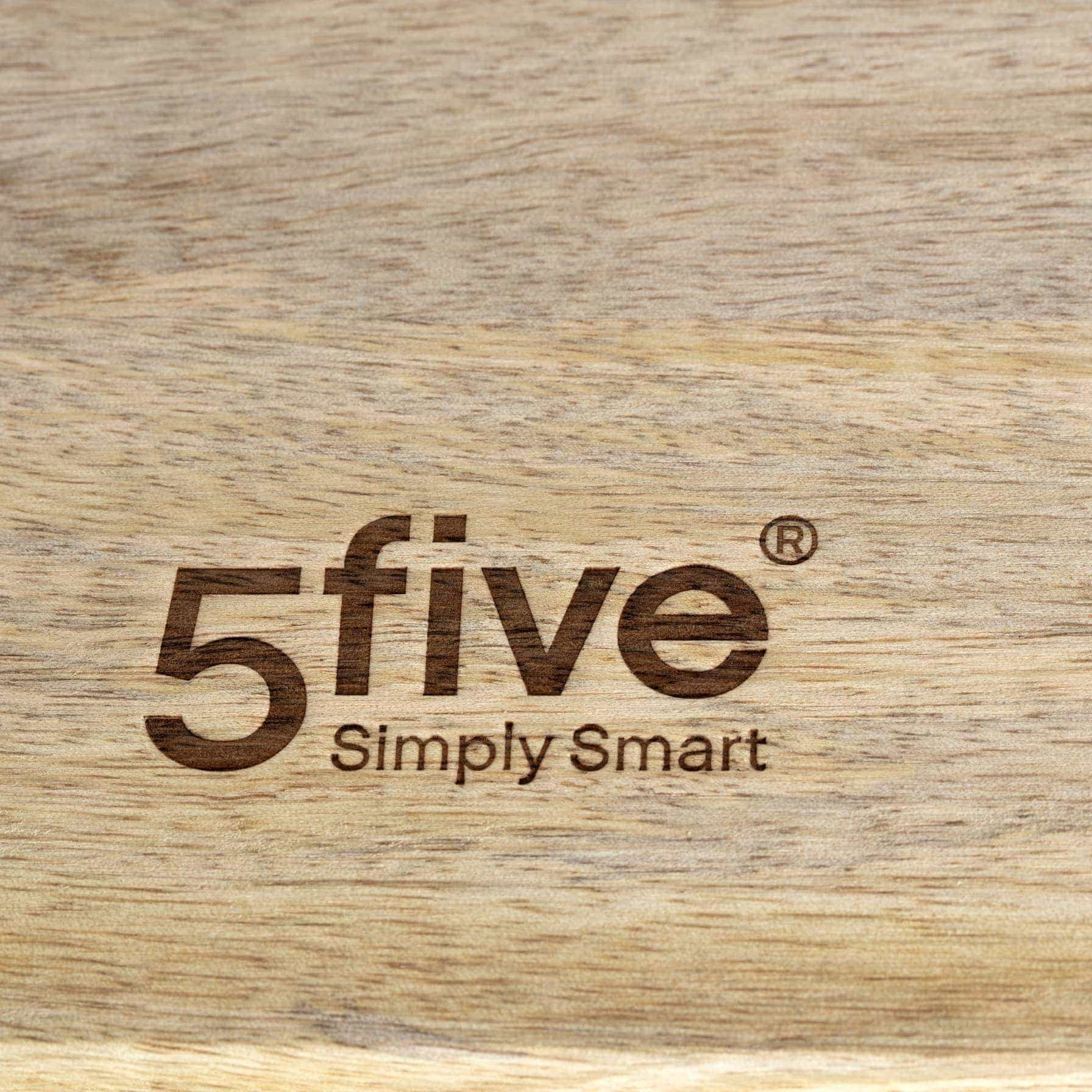 5Five Round Mango Wood Cutting Board (2.5 x 44.8 x 35.8 cm)