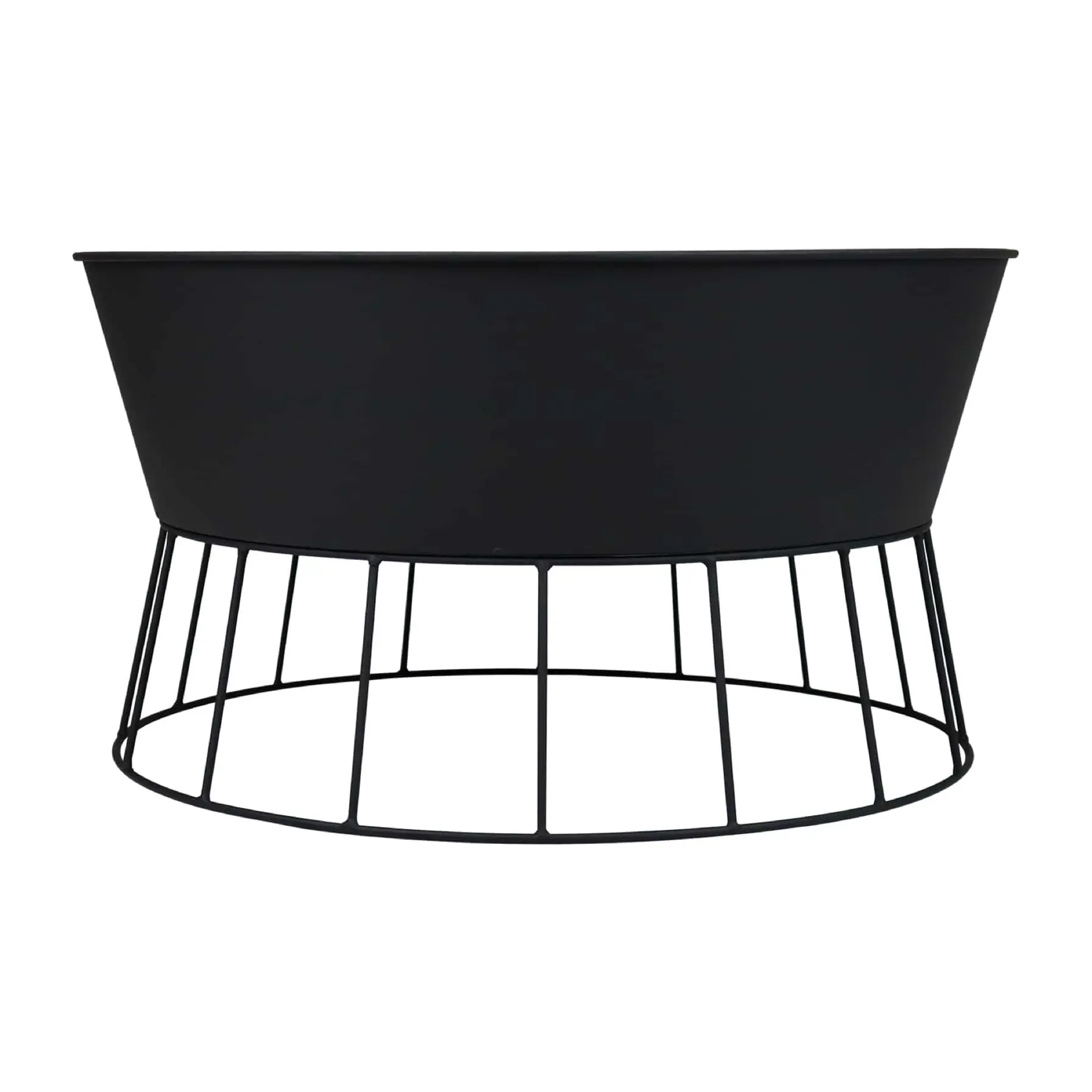 Round Steel Fire Pit W/Base (57 x 57 x 31.5 cm)