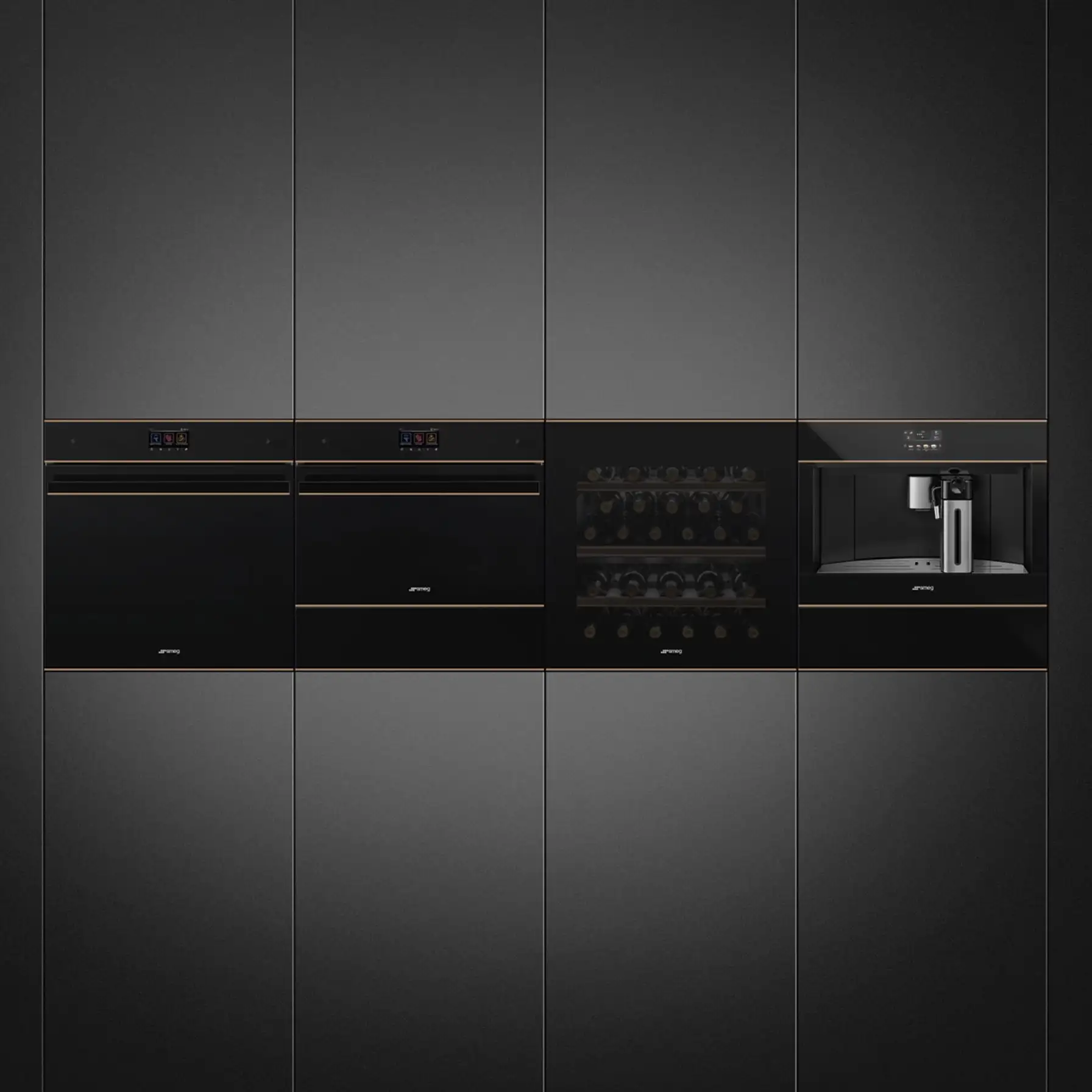 Smeg Dolce Stil Novo Aesthetic Built-In Combi Microwave Oven, SO4604M2PNR (45.4 x 59.7 x 54.8 cm, 40 L)