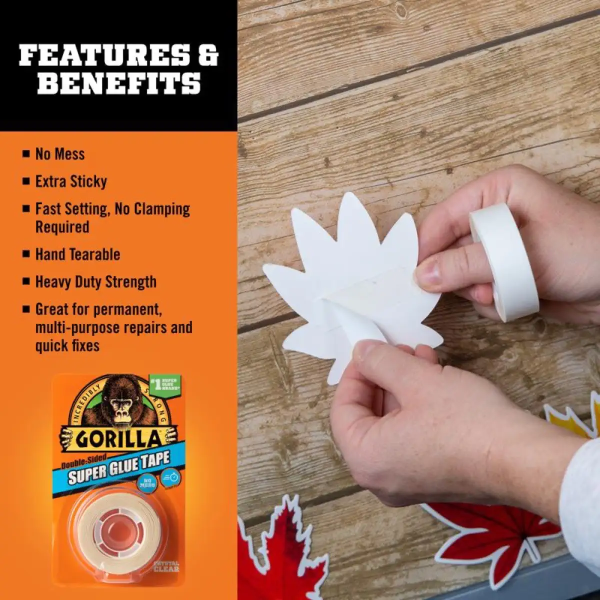 Gorilla Super Glue Double-Sided Tape (15.8 mm x 6.1 m)