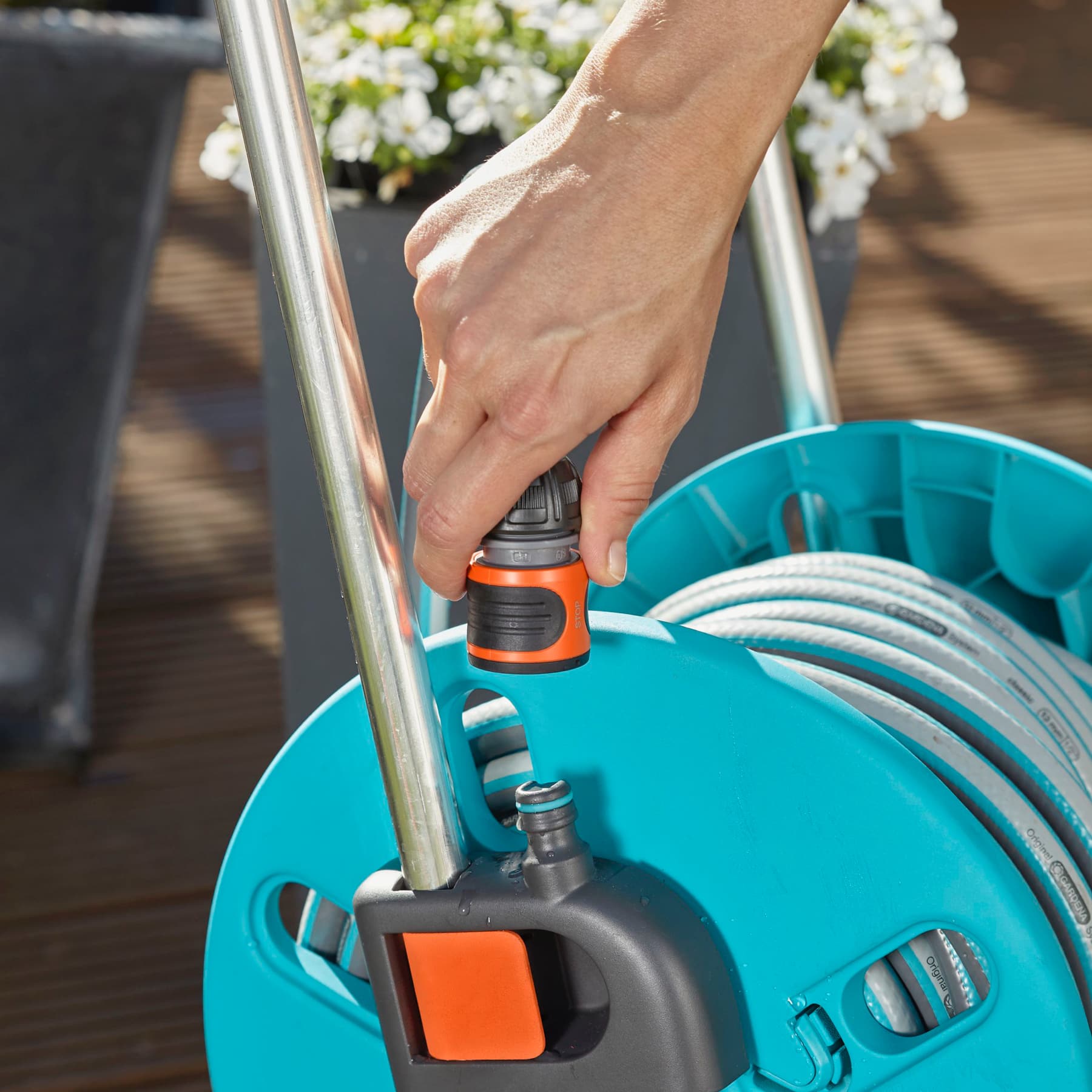 Gardena AquaRoll S Hose Trolley 
