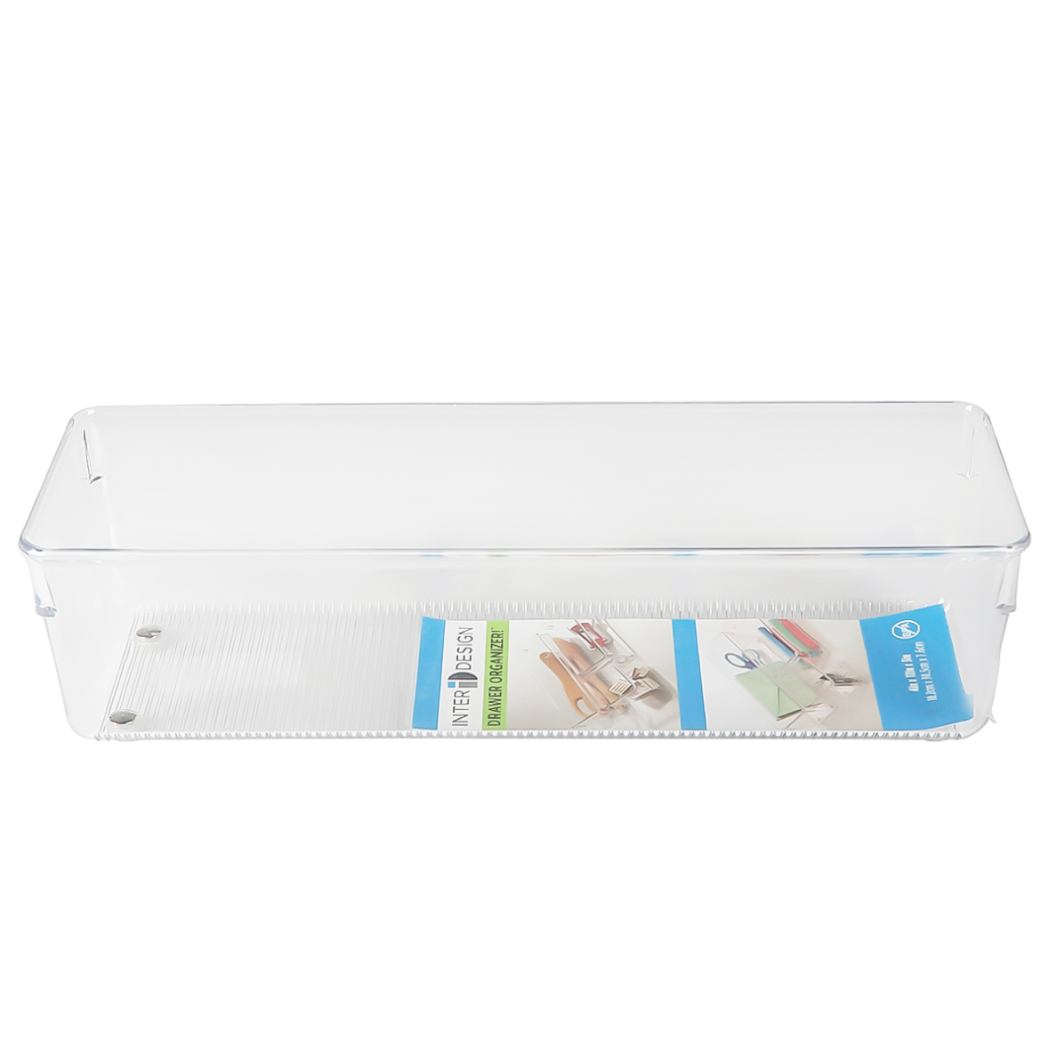 Interdesign Linus Rectangular Drawer Organizer (30 x 8 x 10 cm, Clear)