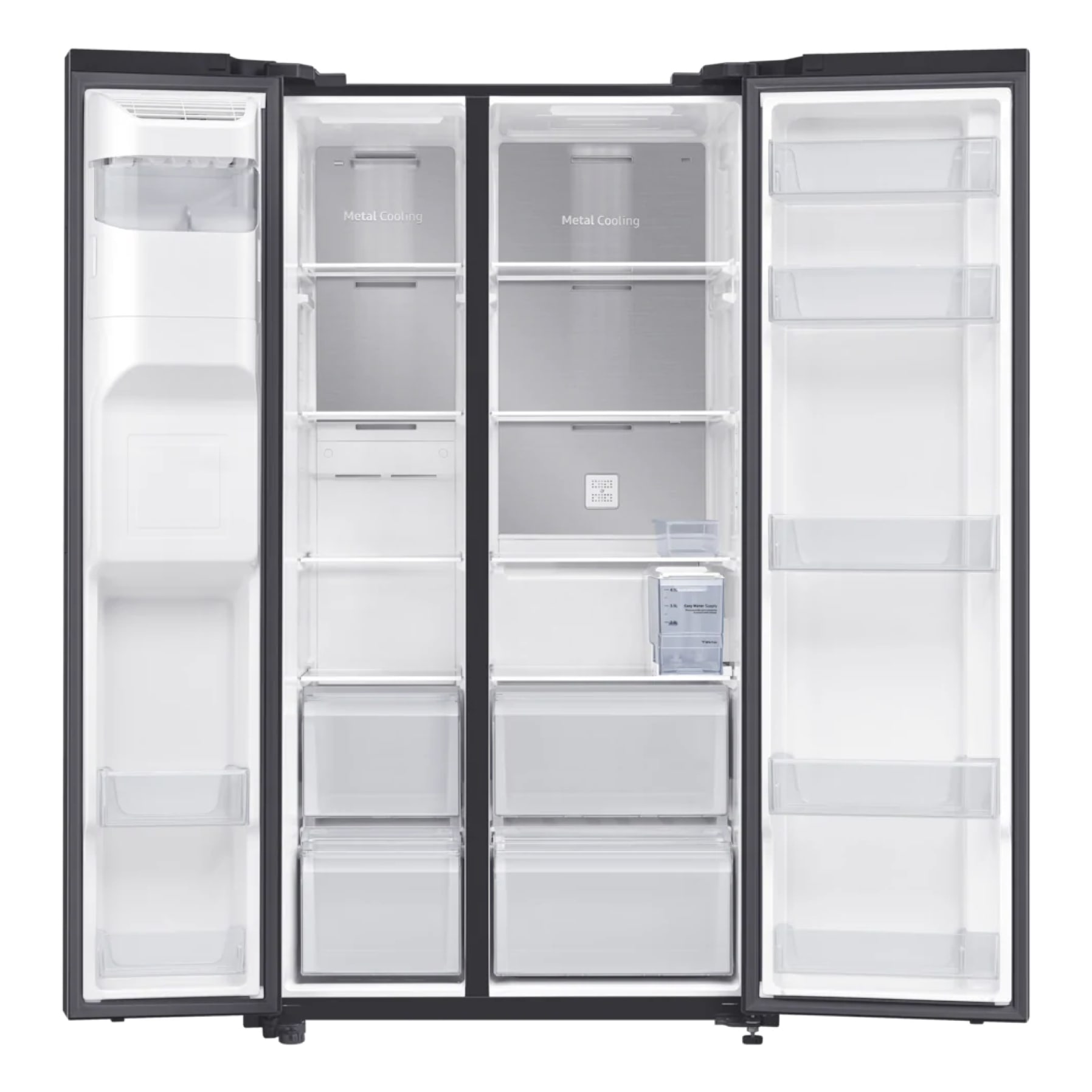 Samsung RS64R5331B4 Fridge Freezer (660 L, Black)