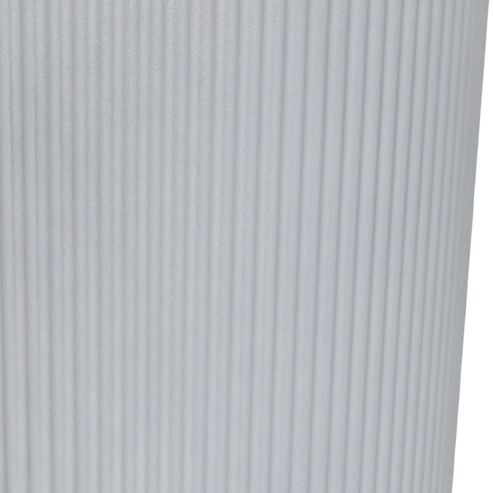Verve Raised Cylinder Plastic Pot (30 cm, Grey)