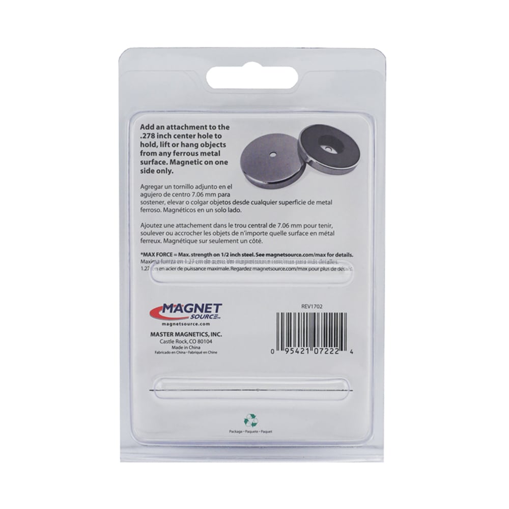 Magnet Source Round Base Magnet (6.71 x 0.953 cm)