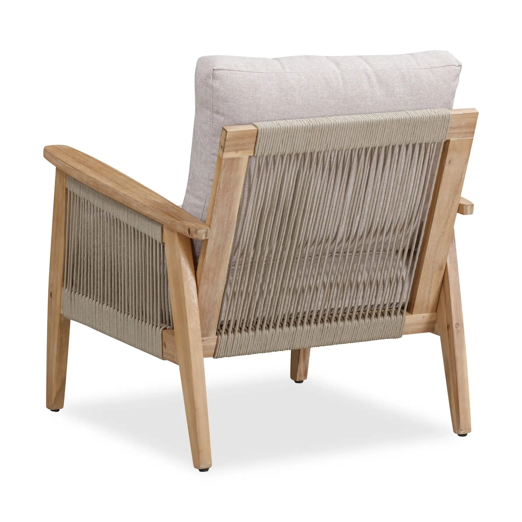 Baltimore Acacia Wood 1-Seater Outdoor Sofa W/Cushion (72 x 83 x 73 cm)