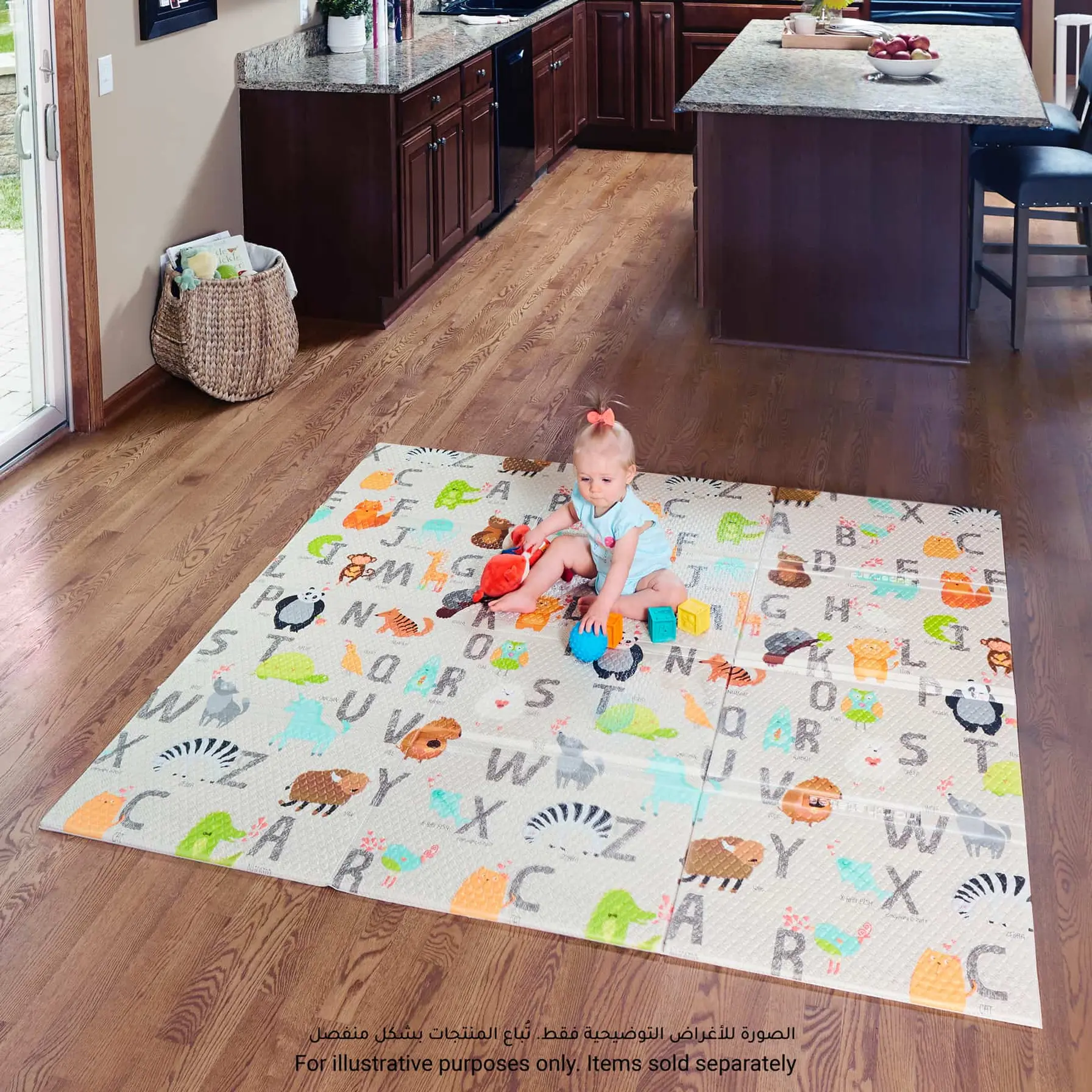 North States Superyard Folding ABC Play Mat (180.34 x 180.34 cm)
