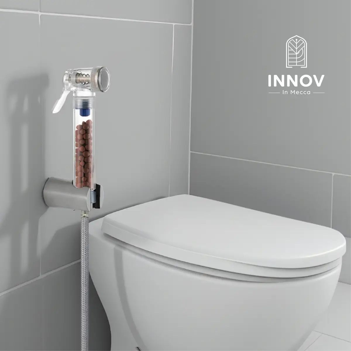 Portable Travel Shattaf Bidet Sprayer Set (Transparent, 3 m)