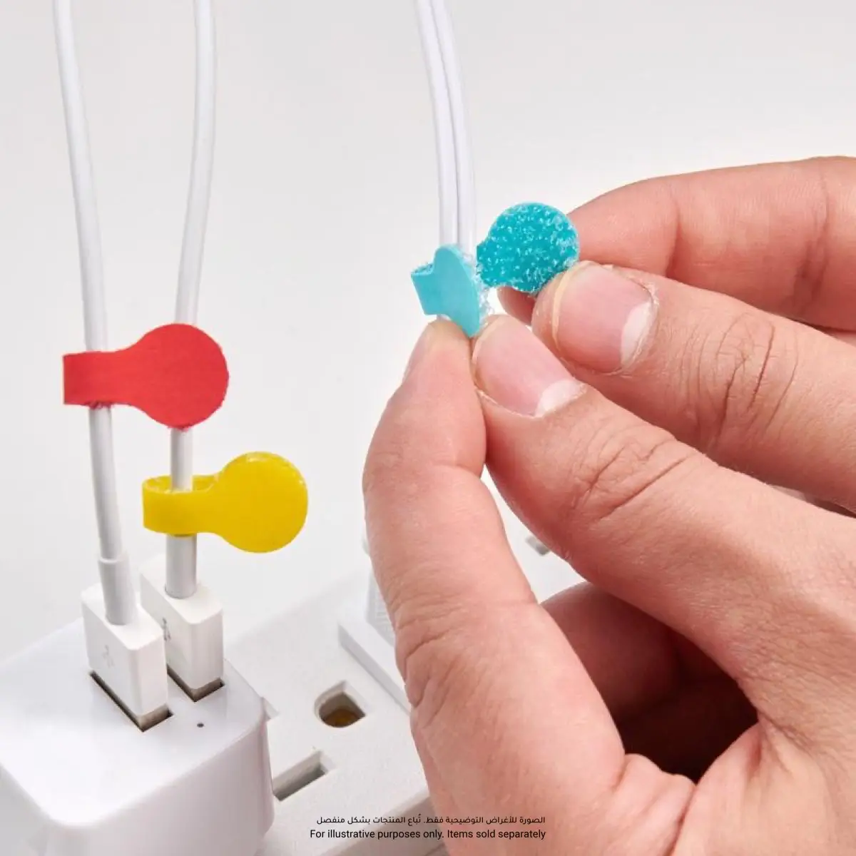 Wrap-It Mini Cable Labels Pack (Multicolor,1.27 cm, 20 Pc.)
