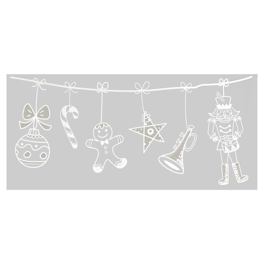 Window Sticker Garland (Assorted, L 49 x W 0.1 x H 23 cm)