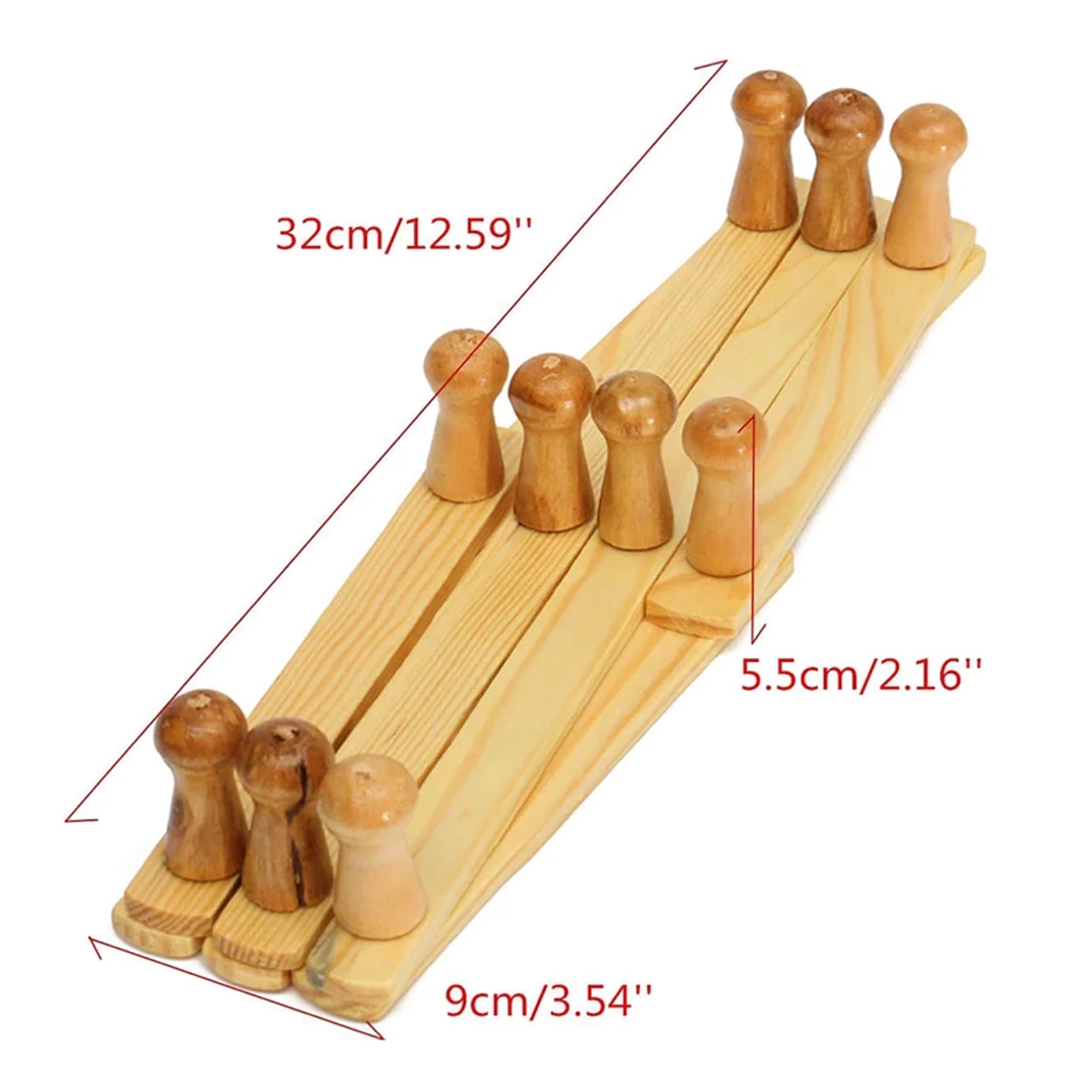 Wooden Expandable Clothes Peg Bar