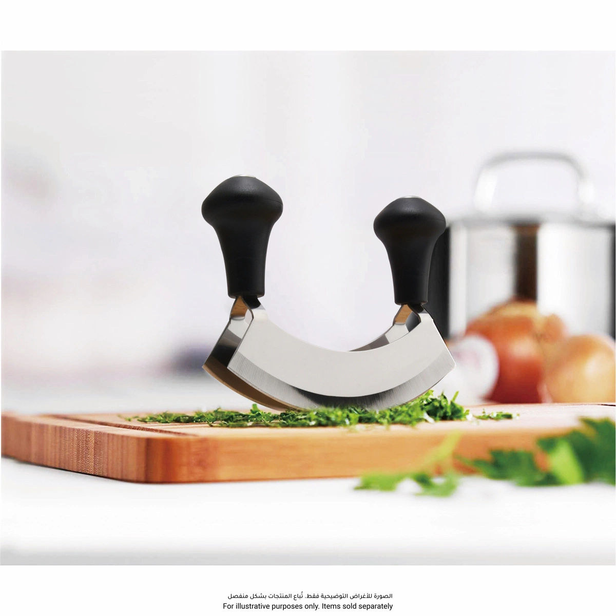 Orchid Double Stainless Steel Blade Hachoir (14 cm)