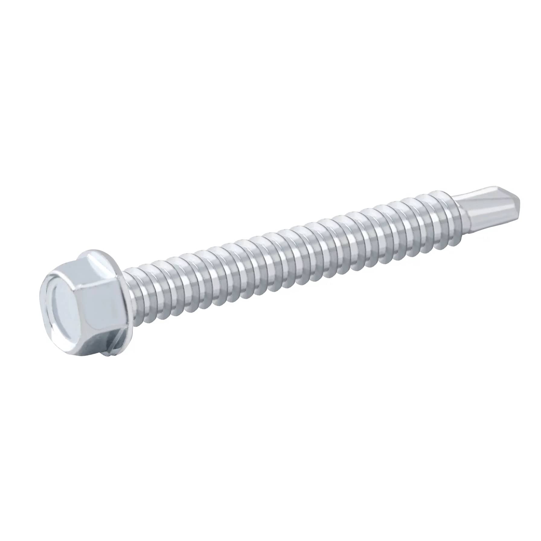 Diall Zinc-Plated Carbon Steel Drilling Hex Screw Pack (5.5 x 50 mm, 100 Pc.)