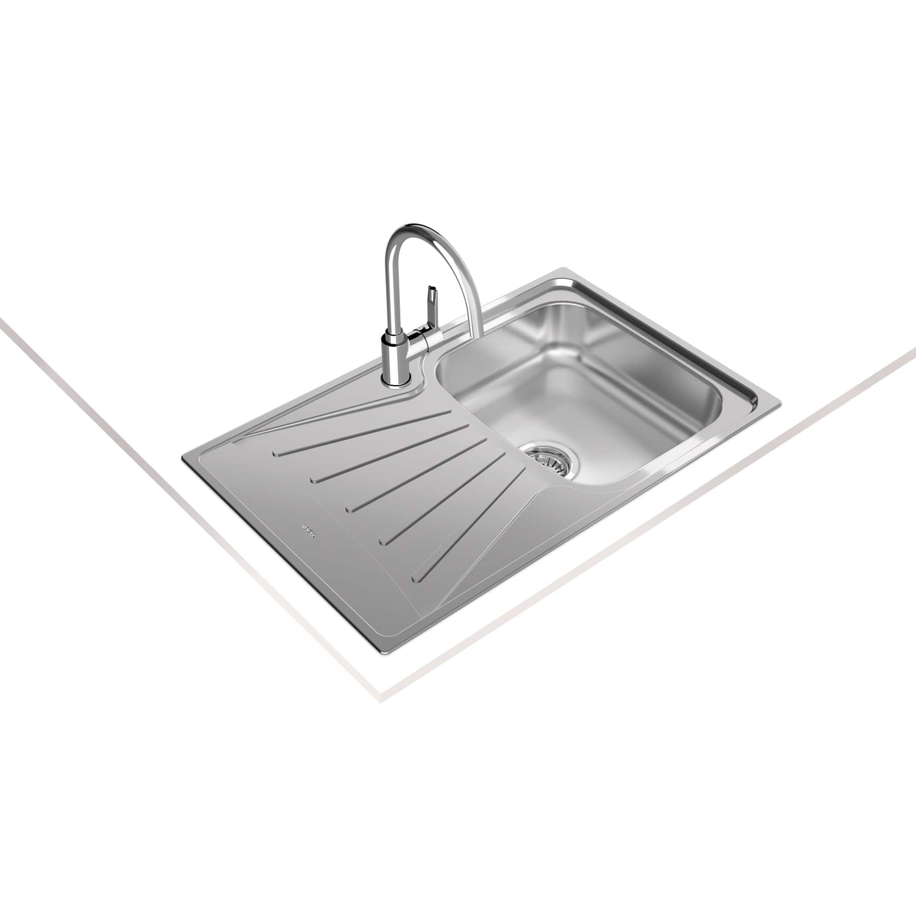 Teka Starbright Stainless Steel Inset Reversible Sink (50 x 79 cm)