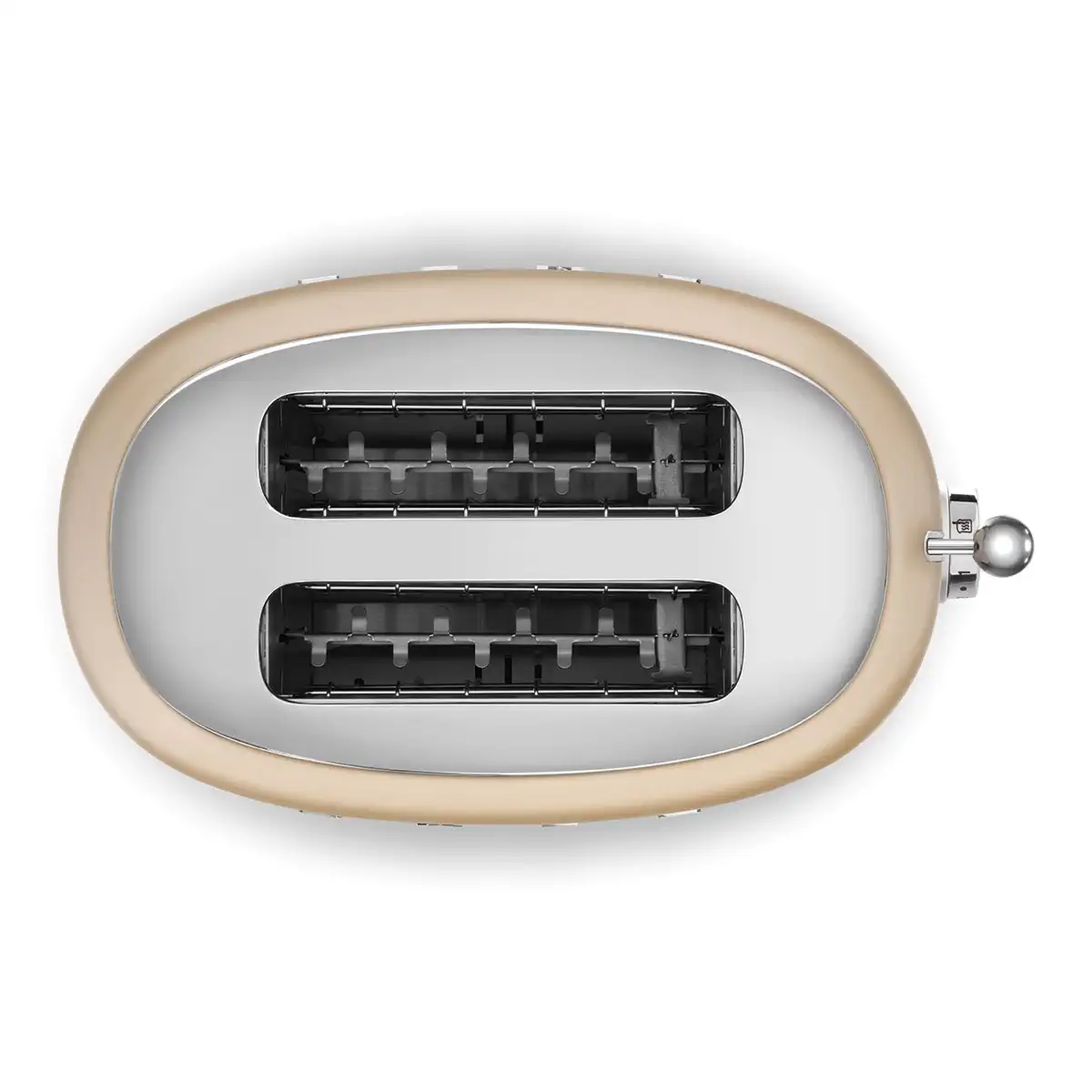 SMEG 50's Style Retro 2-Slice Toaster, TSF01CHMUK (Matte Pale Gold, 950 W)