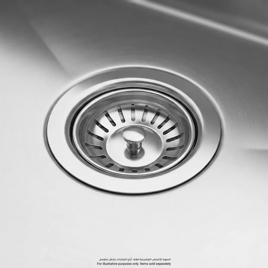 Bold Stainless Steel Single Bowl Kitchen Sink (60 x 45 x 21 cm)