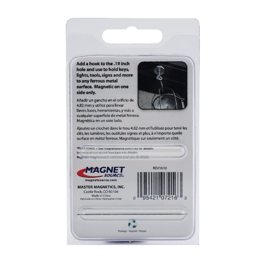 Magnet Source Round Base Magnet (3.62 x 0.719 cm)