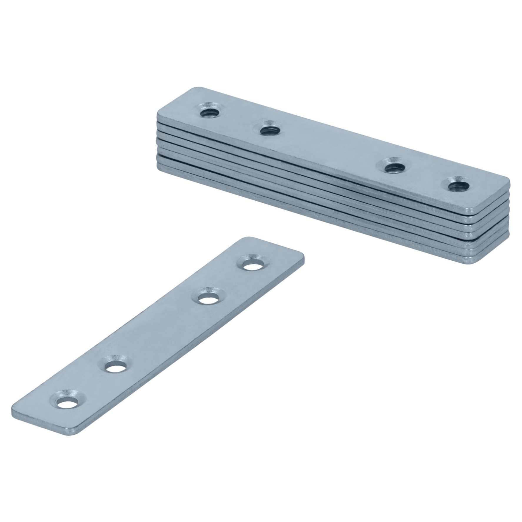 Suki Steel Straight Connecting Plate Sunk Pack (75 x 15 cm, 8 Pc.)