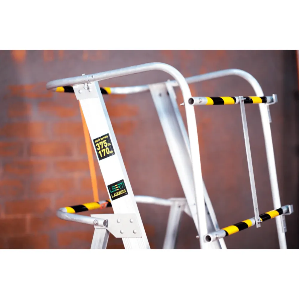 Liberti 6 ft Aluminium Platform Ladder W/Hand Rail (2.4 m)