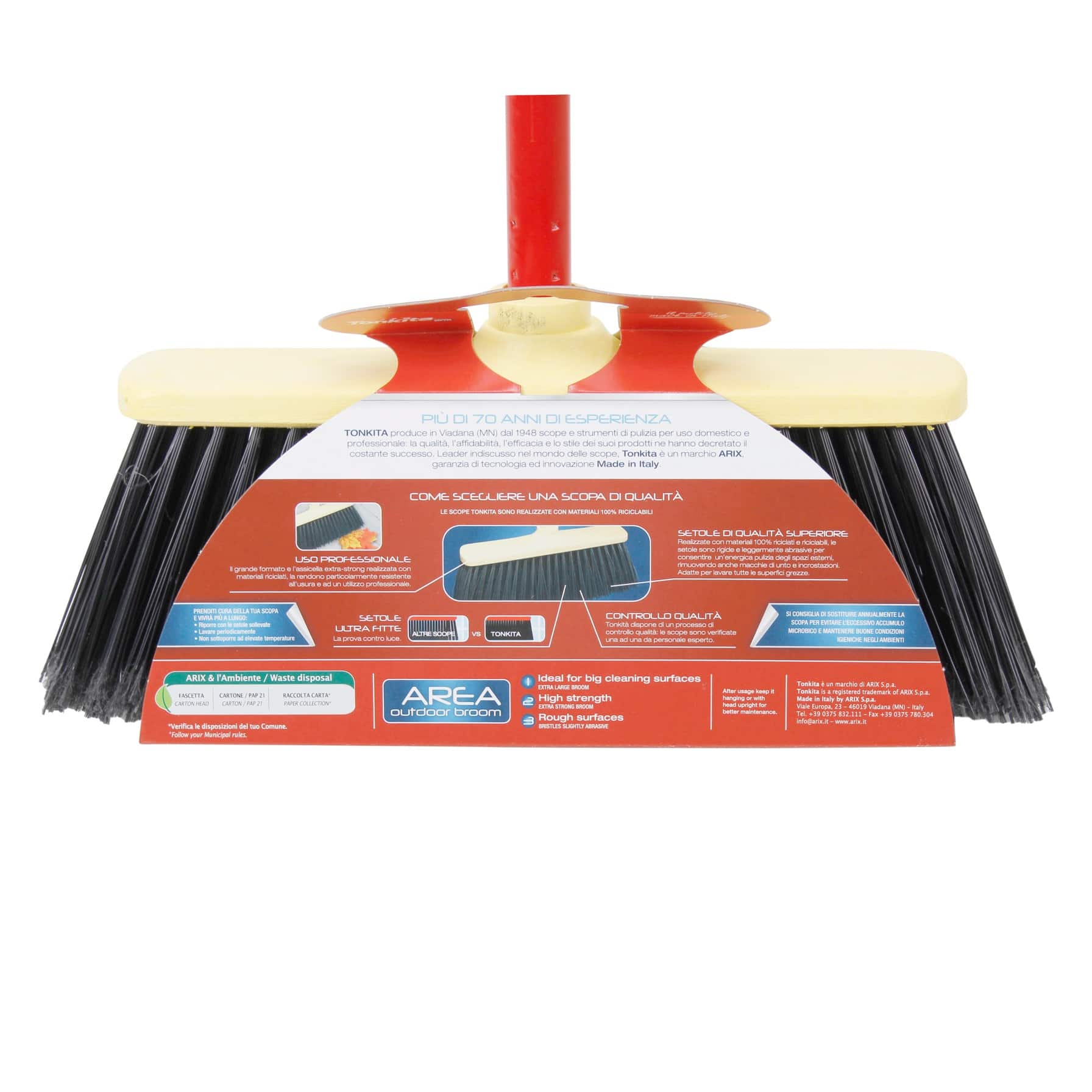 Tonkita Outdoor Broom W/Stick (32 x 15 x 7 cm)
