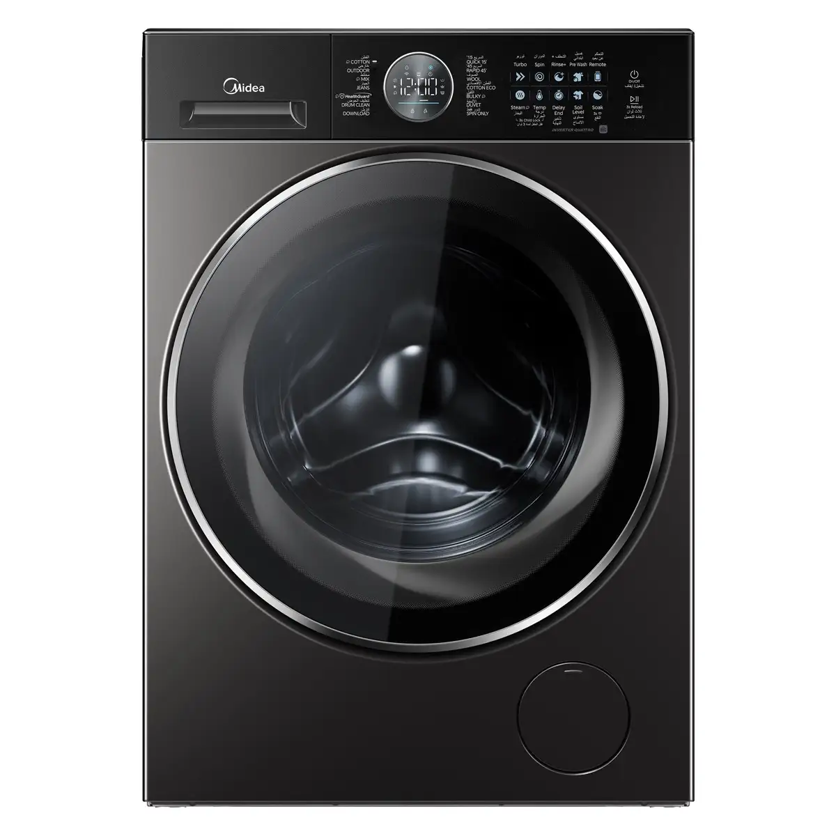 Midea Freestanding 10 Kg Fully Automatic Front Load Washing Machine, MF210W100WB/T-GCC (1400 RPM)