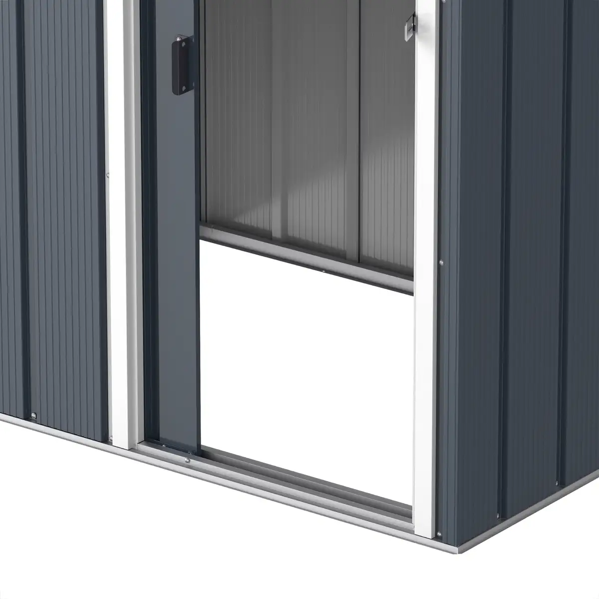 Duramax Steel Storage Shed (Grey, 162 x 122 x 182 cm)