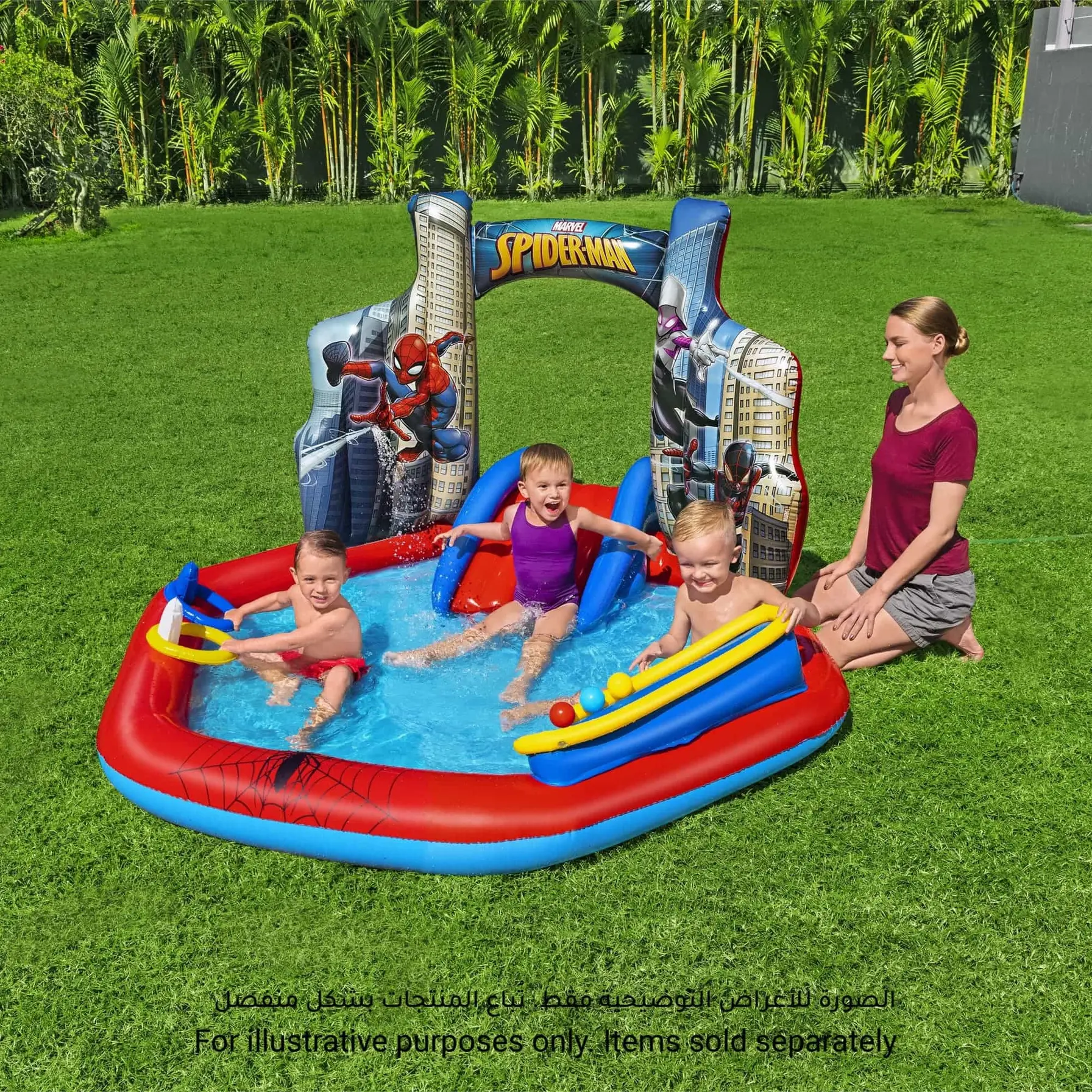 Bestway Spider-Man™ Inflatable Play Center (211 x 206 x 127 cm)