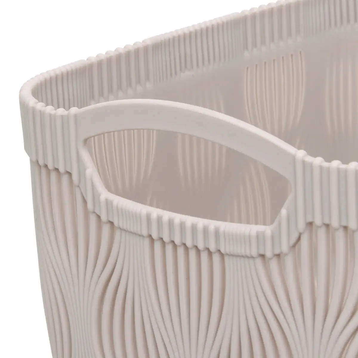 5Five Leaf Plastic Basket (23 x 16.7 x 12 cm, Clay)