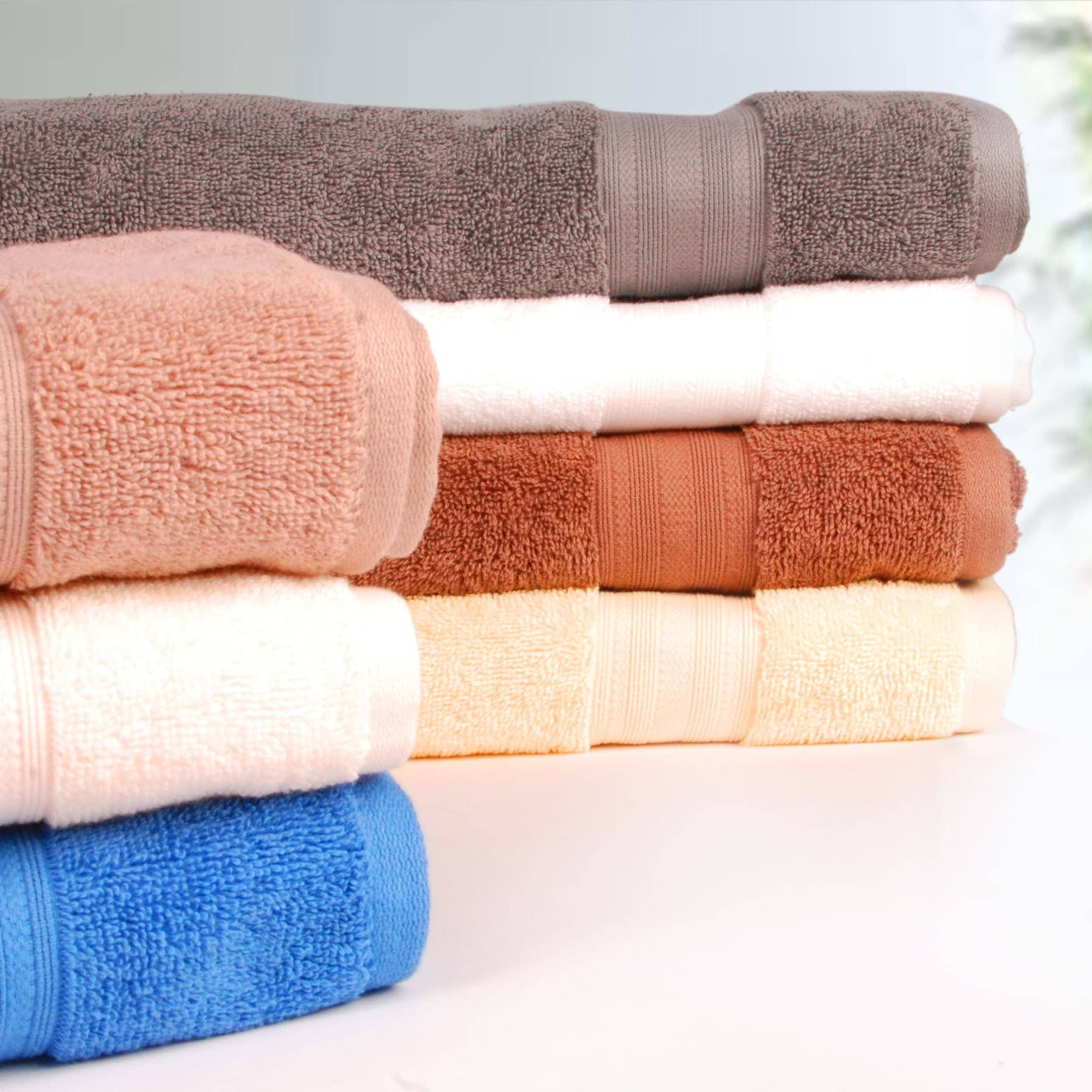 Truebell Value Cotton Bath Towel (70 x 140 cm, Ivory)
