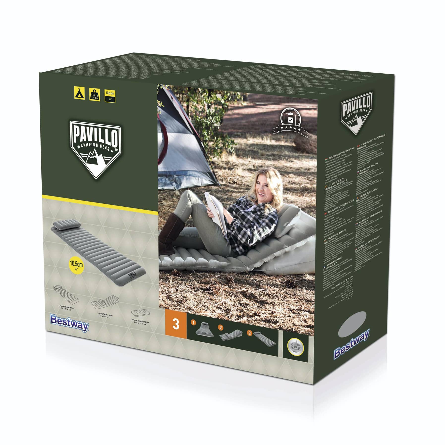 Bestway Pavillo 1-Person Inflatable Air Bed (191 x 70 x 10 cm)