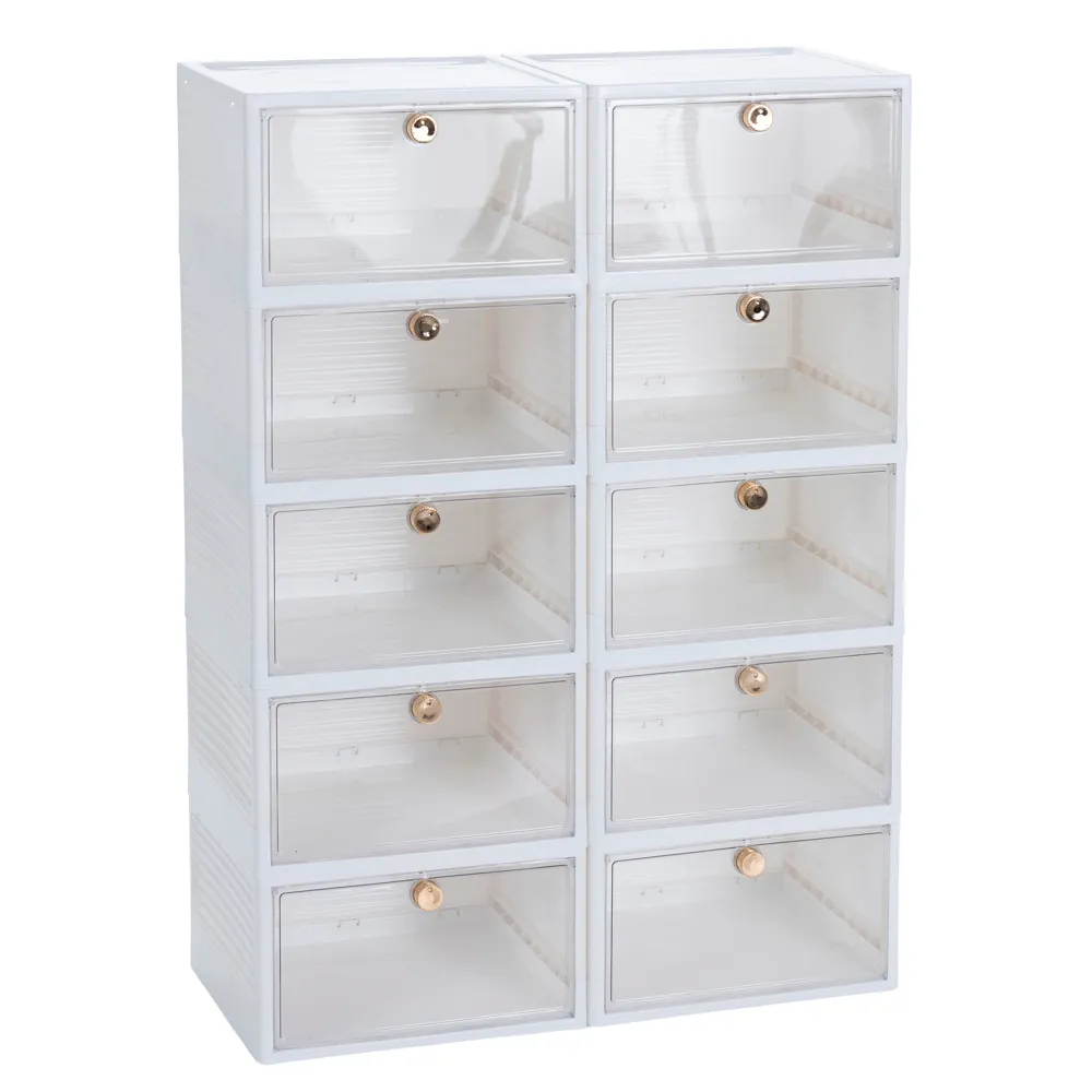 Foldable Shoe Storage Box Set, 8005-10 (10 Pc.)