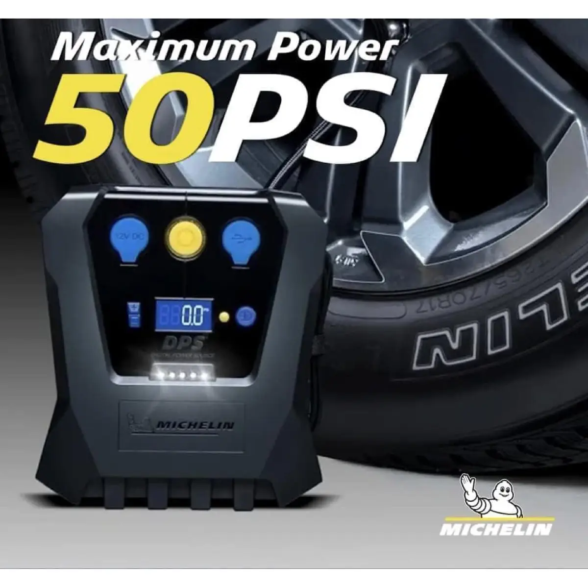Michelin Rapid High Power Tyre Inflator (12 V)