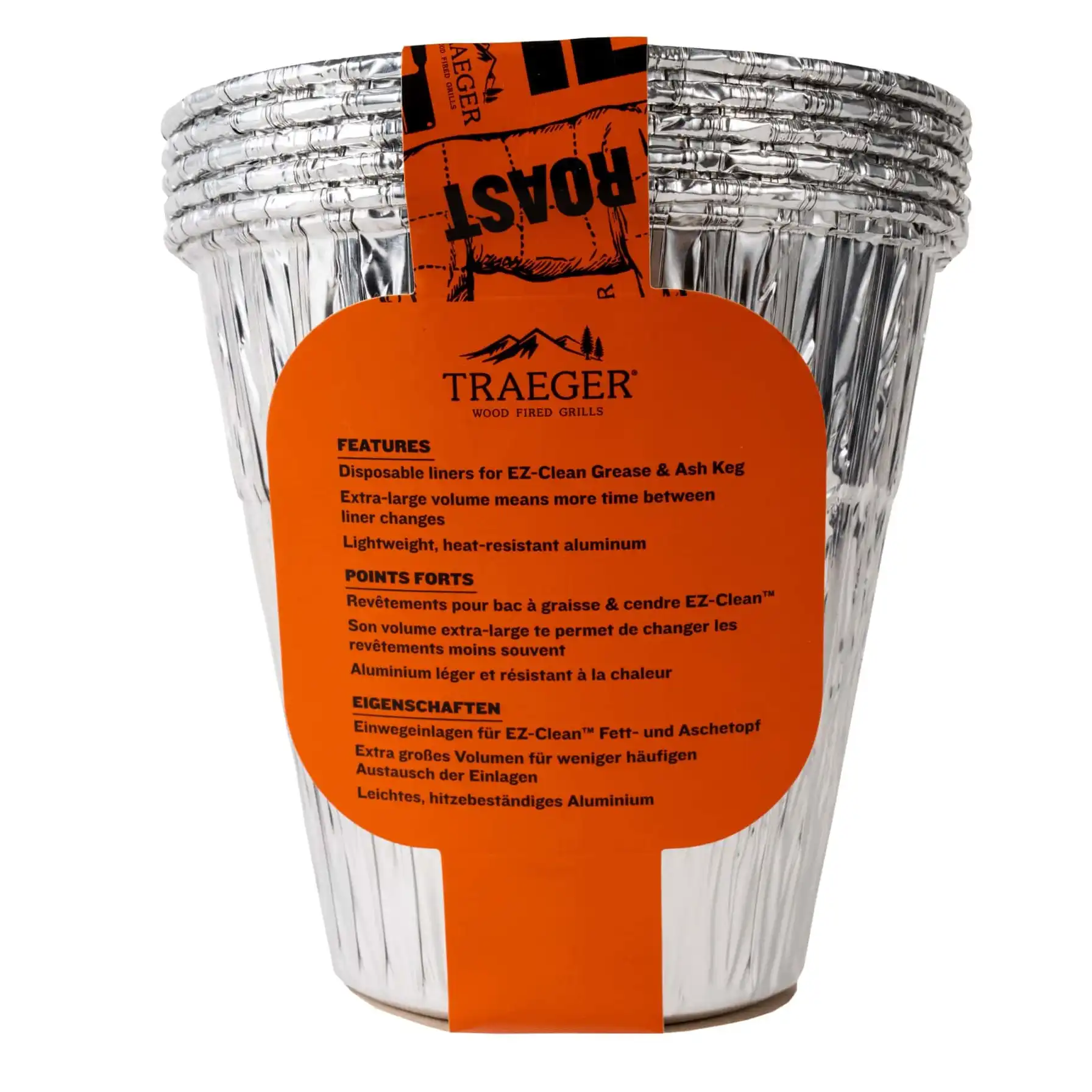 Traeger EZ-Clean Grease & Ash Keg Liner Pack (5 Pc.)