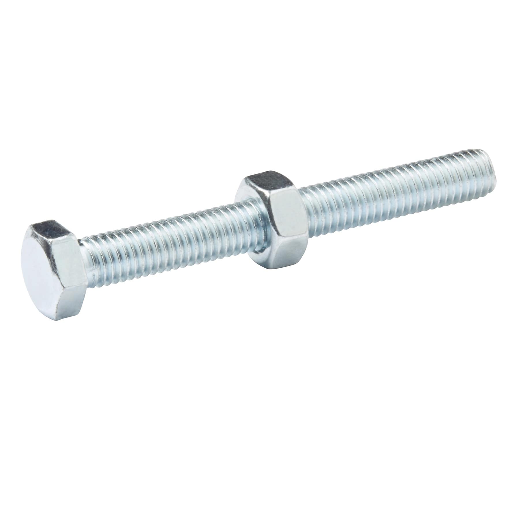 Diall Hex Carbon Steel Bolt & Nut Set (7 cm, 10 Pc.)