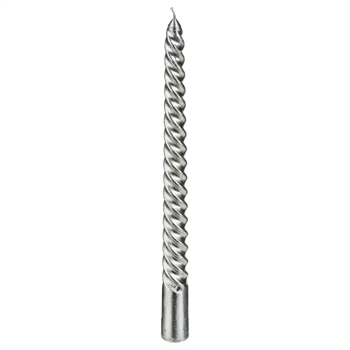 Atmosphera Glitter Tap Candles Pack (Silver, 4 Pc.)