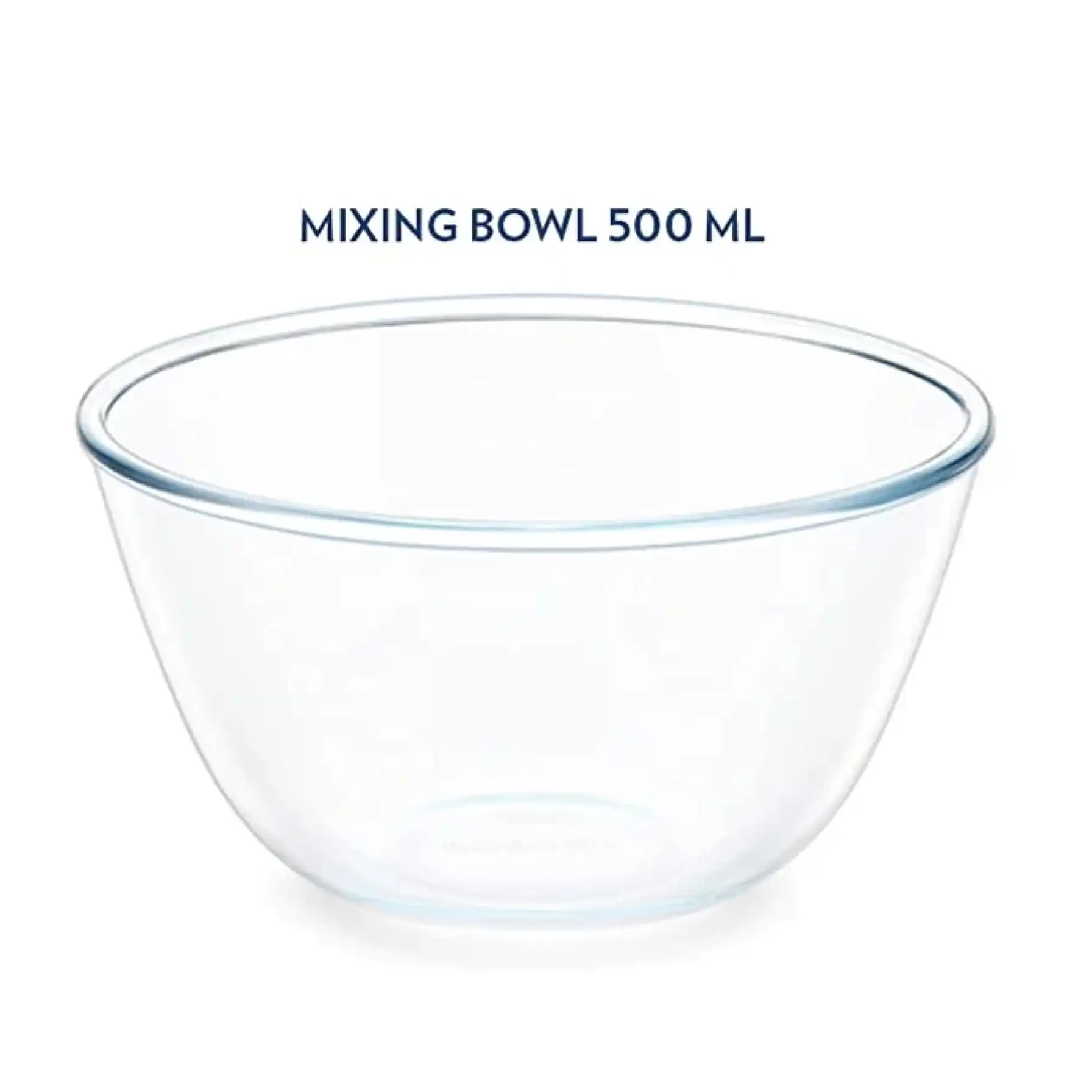 Borosil Borosilicate Glass Mixing Bowl (500 ml, Clear)